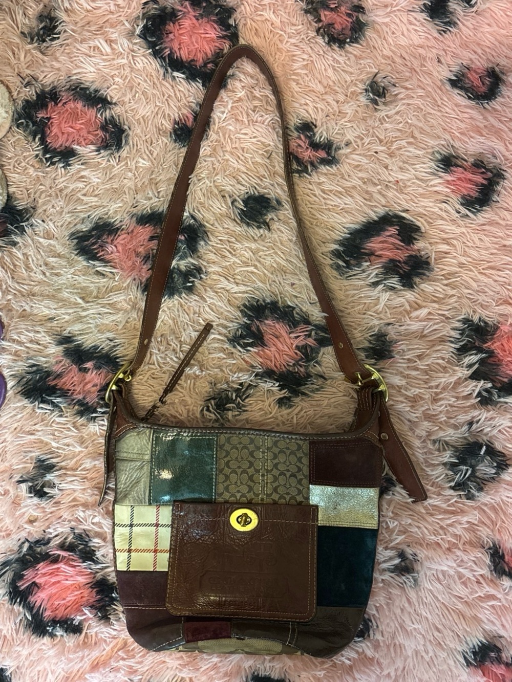 Patchwork Coach Crossbody Bag